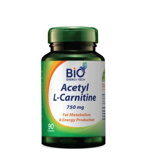 Bio Energy Tech Acetyl L-Carnitine 750Mg 90Cap تقنية الطاقة الحيوية أسيتيل ل- كارنتين 750مغم 90 كبسولة