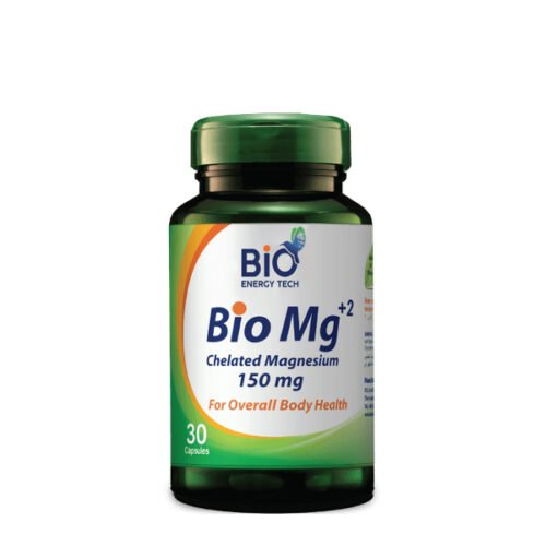 Bio Energy Tech Chelated Magnesium 150Mg 30 Capsules تقنية الطاقة الحيوية مغنيسيوم 150مغ 30 كبسولة