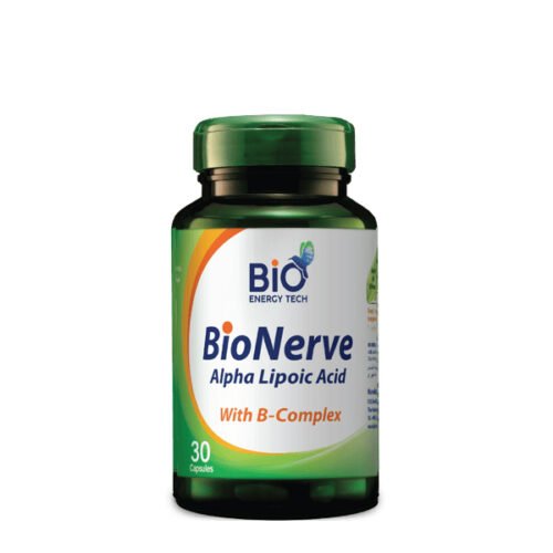 Bio Energy Tech Nerve Alpha Lipoic Acid With B Complex 30 Capsule تقنية الطاقة الحيوية ألفا ليبويك أسيد و بي كومبلكس 100 كبسولة