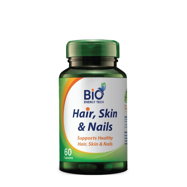 تقنية الطاقة الحيوية للشعر والبشرة والأظافر 60كبسولة Bio Energy Tech Hair Skin And Nails 60 Capsule