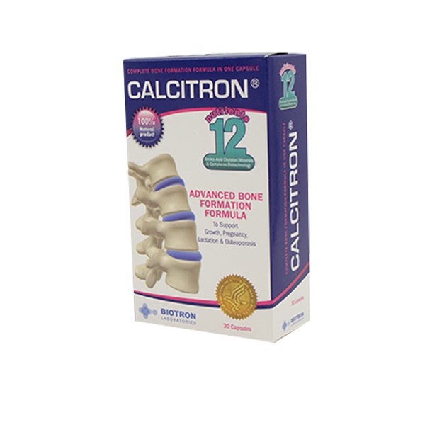 Calcitron Calcium With Nutrients 30 Capsules كالسيترون كالسيوم مع المغذيات 30 كبسولة
