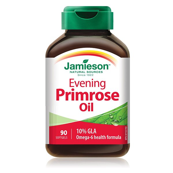 JAMIESON EVENING PRIMROSE OIL 90 SOFTGEL زيت زهرة الربيع المسائية من جاميسون 90 كبسولة هلامية