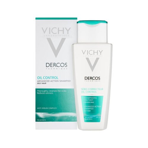 فيتشي ديركوس شامبو التحكم بالزيت للشعر الدهني 200 مل Vichy Dercos Oil Control For Oily Hair Shampoo 200Ml