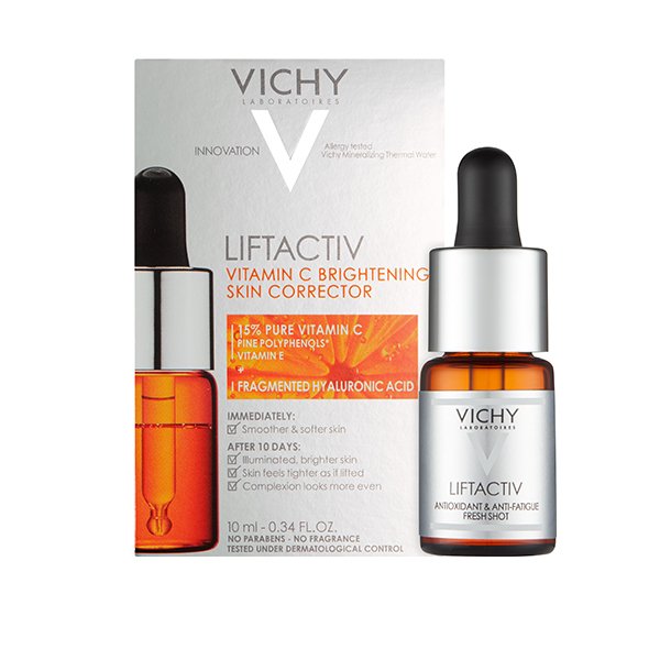 فيتشي ليفت أكتيف سيروم فيتامين سي لتفتيح البشرة وتصحيحها 10 مل Vichy Liftactiv Vitamin C Brightening Skin Corrector Serum 10Ml