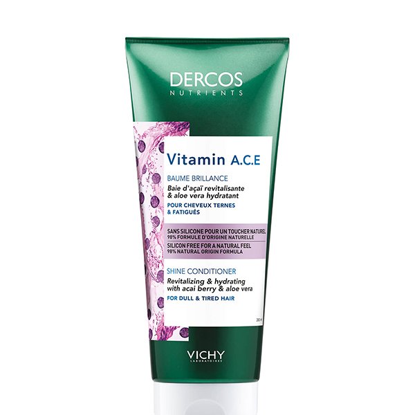 Vichy Dercos Nutrients Vitamin A.C.E Conditioner 200Ml  فيتشي ديركوس بلسم الشعر المغذي بفيتامين ايه سي اي 200 مل