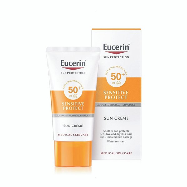 يوسيرين كريم واقي شمس للبشرة الحساسة حماية50+ Eucerin Sun Sensitive Protect Cream SPF 50+