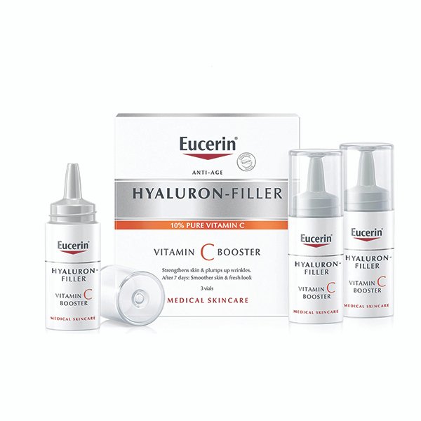 يوسيرين سيروم فيتامين سي مضاد للتجاعيد 3 أمبولات Eucerin Hyaluron-Filler Vitamin C Serum 3 Ampoules