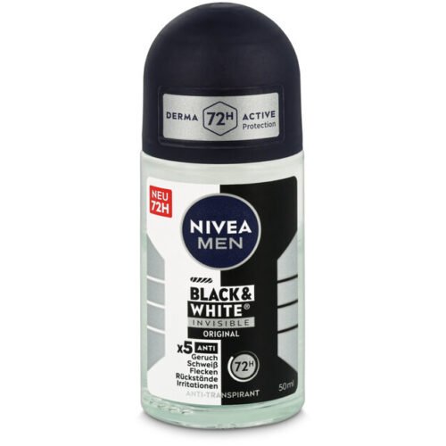 NIVEA men black and white invisible original roll deodorant 50ml