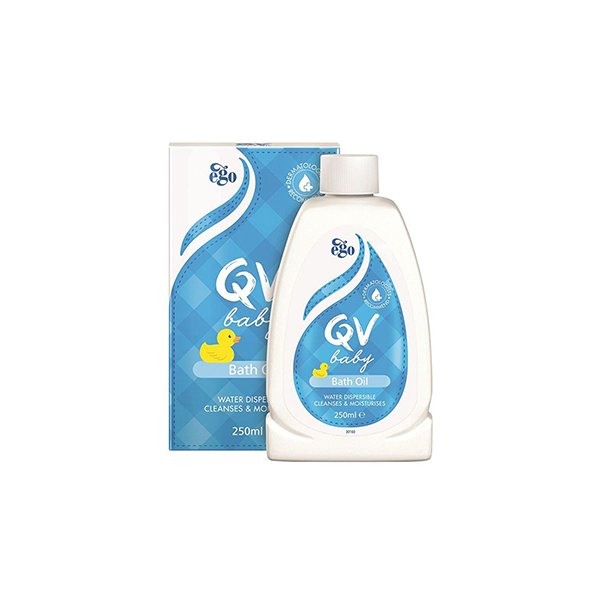 QV Baby Bath Oil 250ml | كيو في زيت استحمام للأطفال 250 مل