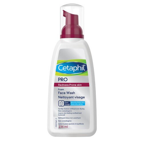 CETAPHIL PRO REDNESS PRONE FOAM FACE WASH 236 ML_4 Cetaphil Pro-V Redness Control Foaming Facial Wash 236ml | سيتافيل برو غسول رغوي للوجه للتحكم بالإحمرار 236مل