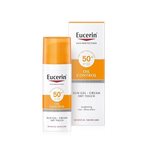 Eucerin Sun Oil Control Gel-Cream 50+ (50Ml)  |  يوسيرين واقي شمس جل-كريم للبشرة الدهنية حماية 50+ (50 مل)