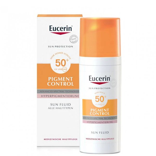يوسيرين واقي شمس سائل يمنع التصبغ حماية 50+ 50مل | Eucerin Sun Fluid Anti-Pigmentation SPF 50+ 50ml