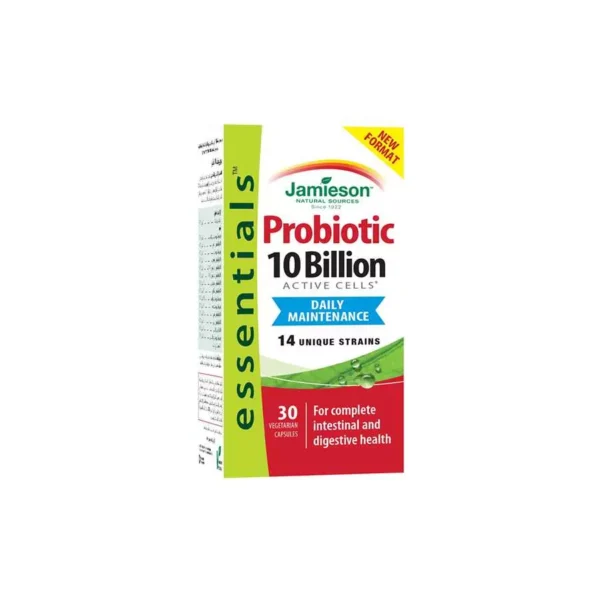 Jamieson Probiotic 10 Billion Automated Cells, 30 Capsules   جاميسون بروبيوتيك 10 مليار خلية نشطة, 30 كبسولة
