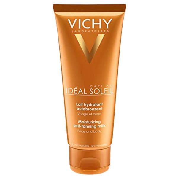 Vichy Moisturizing Self-Tanning Milk 100 Ml Vichy Moisturizing Self-Tanning Milk 100Mlفيتشي لوشن تسمير الجسم والوجه وترطيبها 100 مل