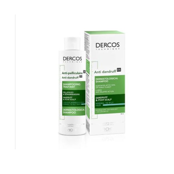 فيتشي ديركوس شامبو ضد القشرة للشعر الدهني 200 مل Vichy Dercos Anti Dandruff For Normal To Oily Hair Shampoo 200Ml