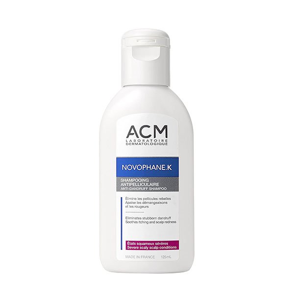 ACM Novophane K Anti-Dandruff Shampoo 125Ml    اي سي ام نوفوفان كي شامبو مضاد للقشرة 125 مل
