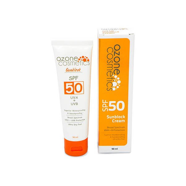 7 Ozone Sunblock SPF50 90Ml اوزون واقي شمس بعامل حماية 50+, 90 مل