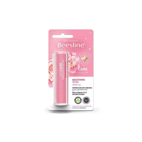 Beesline Lip Care Soothing With Jouri Rose Lips Balm - بيزلين مرطب شفاه بالورد الجوري الملطف