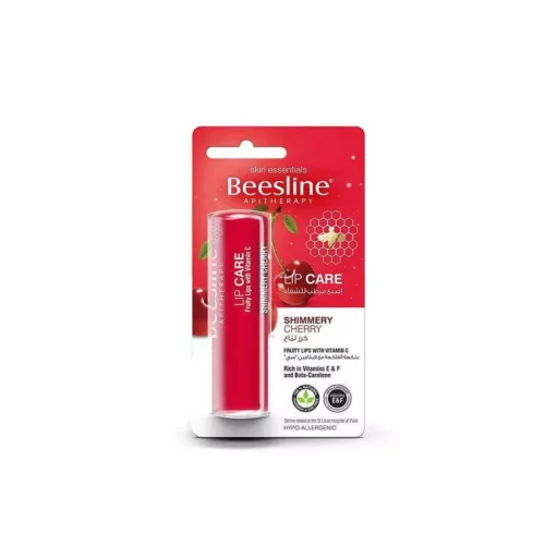 Beesline Lip Care Shimmery Cherry 4 Gram - بيزلين بلسم العناية بالشفاه بالكرز اللامع 4 جرام
