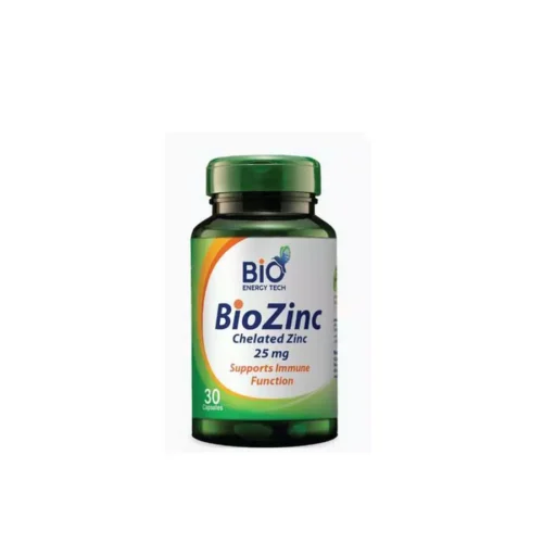 Bio Energy Tech Chelated Zinc 25Mg 30 Capsule تقنية الطاقة الحيوية زنك 25 مغ 30 كبسولة