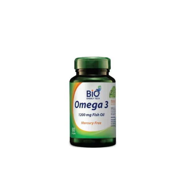 Bio Energy Tech Omega3 1200Mg 80 Capsule تقنية الطاقة الحيوية أوميغا3 - 1200مغ 80 كبسولة