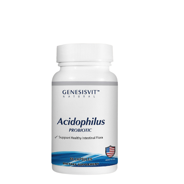 Genesisvit Acidophilus Probiotic 60Cap جينيسيسفيت اسيدوفيلوس بروبيوتيك 60 كبسولة