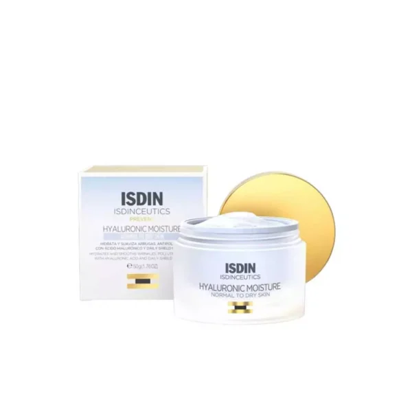 Isdin Hyaluronic Moisture Normal to Dry Skin 50Gram - إيزدين مرطب الهيالورونيك للبشرة العادية والجافة، 50 جرام