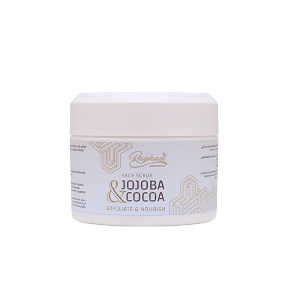 RAGHAD-JOJOBA&COCOA-FACE-SCRUB-250ML_0 Raghad Organics Jojoba & Cocoa Face Scrub 250MLرغد أورجانيكس مقشر الوجه بالجوجوبا والكاكاو 250 مل