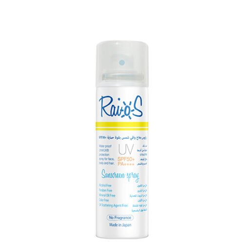 RaioS-Spf50+-Sunscreen-Spray-No-Fragrance-70ML RaioS Spf50+ Sunscreen Spray No Fragrance 70ML رايوس بخاخ واقي من الشمس بدون رائحة، 70 مل
