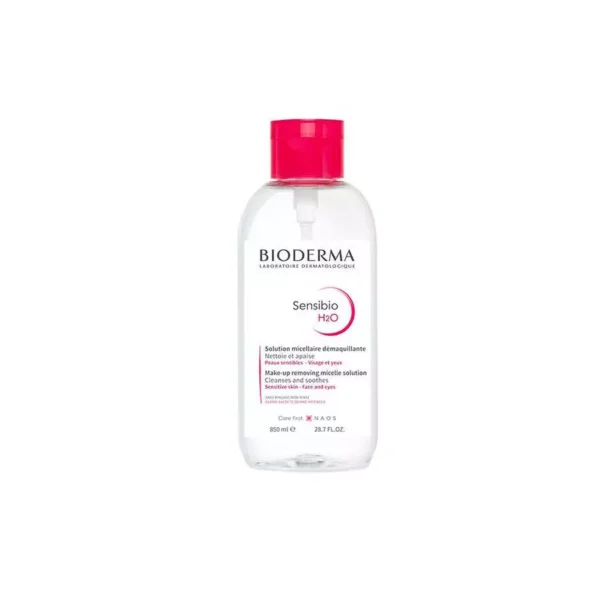 Bioderma Sensibio H2O Micellar Solution Pump 850Mlبيوديرما سينسيبيو h2o مضخة محلول الميسيلار 850 مل