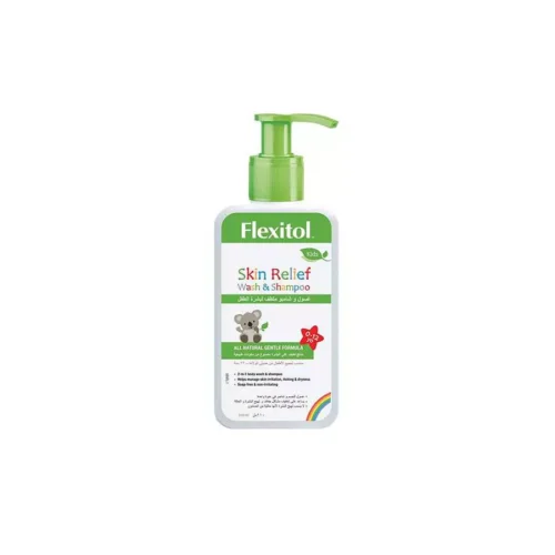 Flexitol Kids Skin Relief Wash Shampoo 210Mlفليكسيتول كيدز شامبو غسول للعناية بالبشرة 210 مل