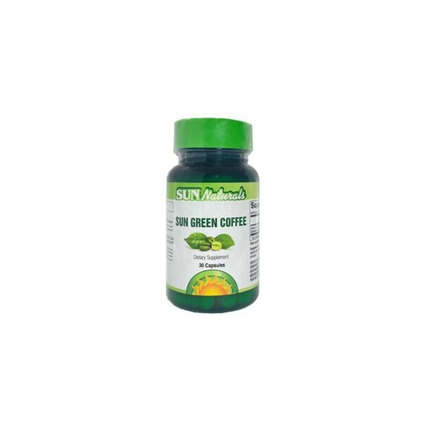 Sun Naturals Green Coffee 30 Capsule  صن ناتشورالز أقراص القهوة الخضراء الحارقة للدهون 30 كبسولة