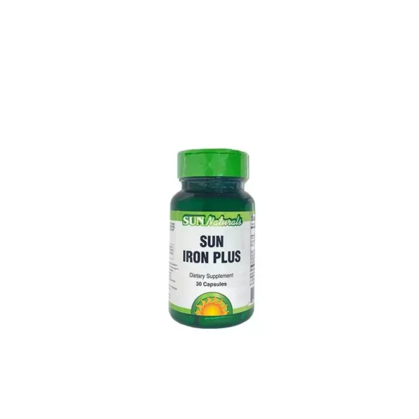 Sun Naturals Iron Plus 30Cap صن ناتشورالز آيرون بلس  30كبسولة