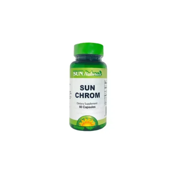 Sun Naturals Sun Chrom 60 Capsule   صن ناتشورالز سن كروم ينظم مستوى السكر في الدم 60 كبسولة