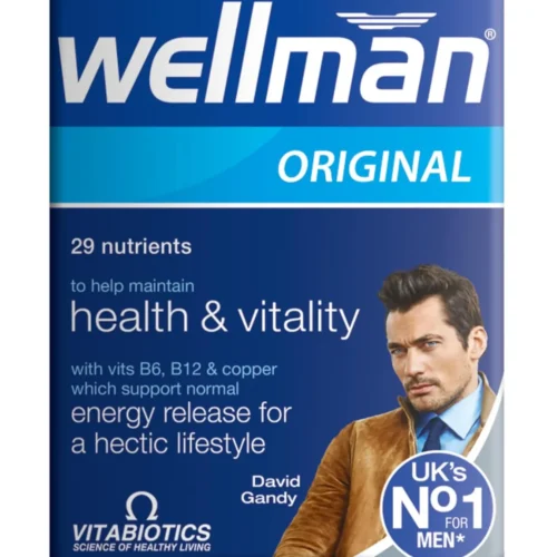 Vitabiotics Wellman Health, Vitality And Energy Release 30 Capsuleفيتابيوتيكس ويلمان للصحة والحيوية وإطلاق الطاقة 30 كبسولة