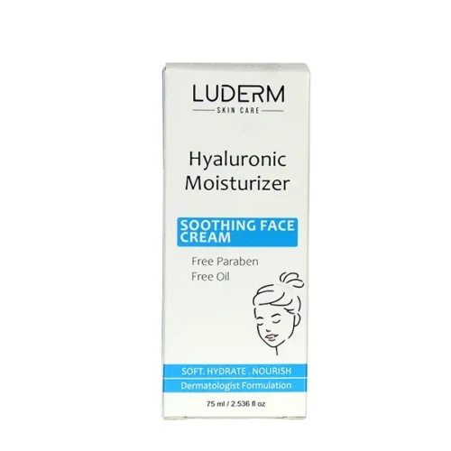 luderm-hyaluronic-moist-cream Luderm Hyaluronic Acid Moisturizing Cream - 75 ml كريم لوديرم المرطب بحمض الهيالورونيك – بسعة 75 مل –