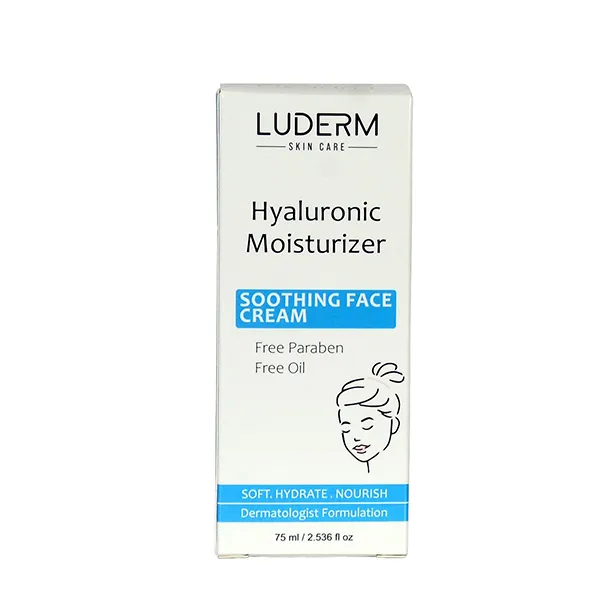 Luderm Hyaluronic Acid Moisturizing Cream - 75 ml كريم لوديرم المرطب بحمض الهيالورونيك – بسعة 75 مل –