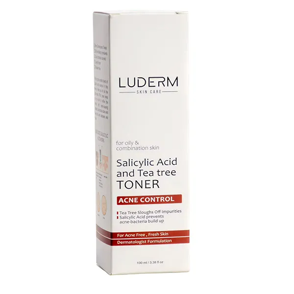 Luderm Salicylic Acid & Tea Tree Acne Control Toner 100Ml لوديرم تونر البشرة الدهنية للتحكم بالحبوب 100 مل