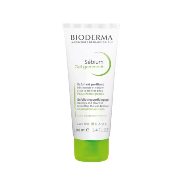 بيوديرما سيبيوم جل مقشر منقي للبشرة الدهنية والمختلطة 100 ملBioderma Sebium Exfoliating Purifying Gel 100Ml