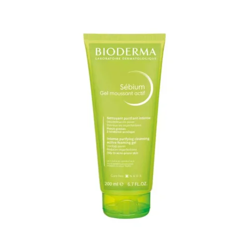 sebuim gel moussant actif بيوديرما سيبيوم أكتيف جل رغوي 200 مل Bioderma Sebium Active Foaming Gel 200ML