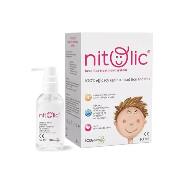 Nitolic Against Head Lice & Nits 50Ml  نيتوليك ضد قمل الرأس والصئبان 50 مل