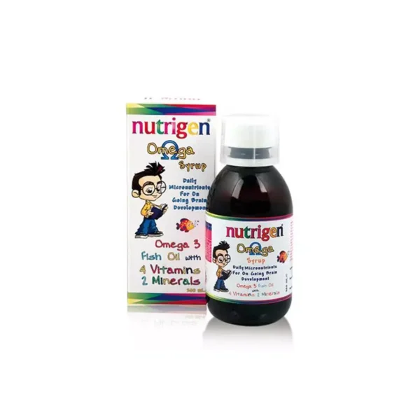 Nutrigen Omega Syrup 200Ml  نيوتريجن اوميغا مكمل غذائي للأطفال 200 مل