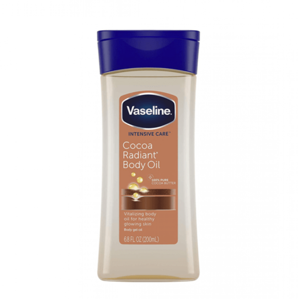 inbound411244633673750988 زيت جسم بزبدة الكاكاو للعناية المكثفة من فازلين 200 مل - Vaseline Intensive Care Body Oil Cocoa Radiant Gel 200ml
