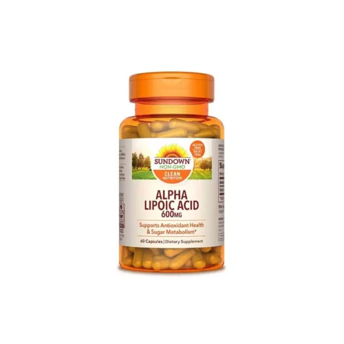 Sundown Alpha Lipoic Acid 600Mg 60 Capsule  سن داون ألفا ليبويك أسيك 600 مغ مضاد أكسدة 60 كبسولة