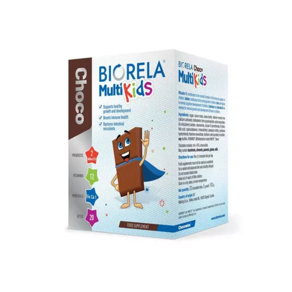 Biorela Choco Multi Kids Supplement 20 PCS بيوريلا شوكو مكمل غذائي للأطفال 20 قطعة