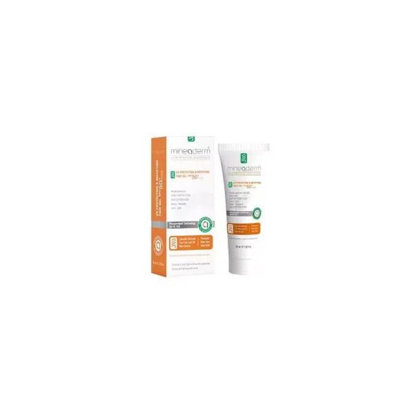 Mineaderm UV Protection & Matifying Face Gel SPF50+ (50ML)  ميناديرم جل الحماية من الأشعة فوق البنفسجية ومرطب الوجه بعامل وقاية من الشمس 50 + (50 مل)