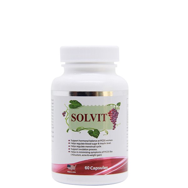 Solvit Herbal Supplement 60 Capsule   سولفت هيربال كبسولات مكمل غذائي عشبي 60 كبسولة