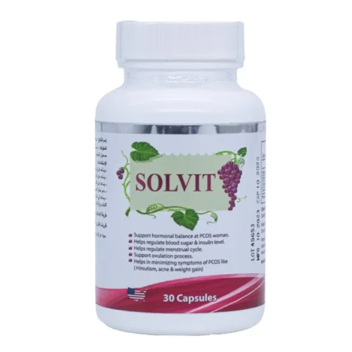 Solvit Herbal Supplement 30 Capsule   سولفت هيربال كبسولات مكمل غذائي عشبي 30 كبسولة