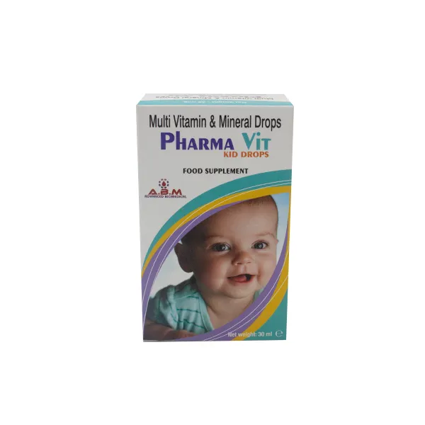 PharmaVit Vitamin Kid Drops 30Ml | فارما فيت كيد قطرات مكمل غذائي من الفيتامينات والمعادن للأطفال 30 مل