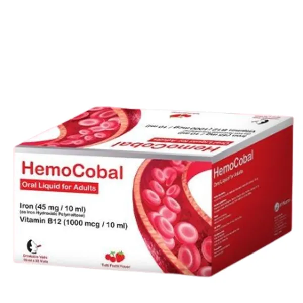 Hemocobal-Oral-Liquid-For-Adults Hemocobal Oral Liquid For Adults 30 Vials*10 ML | هيموكوبال سائل فموي للكبار 30 قارورة*10 مل